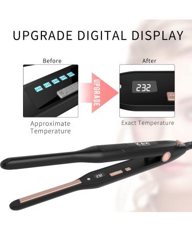 K&K Upgrade Pencil Straighteners Mini Hair Straightener Thin Ceramic Plate Flat Iron - Buy Online on GoSupps.com