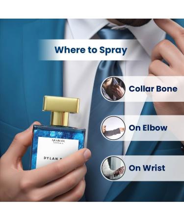 Ara'bian Dylan Blue Eau De Parfum For Men | Bergamot Patchouli Grapefruit Notes | Perfumes for Men With Long Lasting Fragrance | Extrait De Perfume | Long Lasting Perfume for Men | 50ml (1.7 Fl Oz) - Buy Online on GoSupps.com