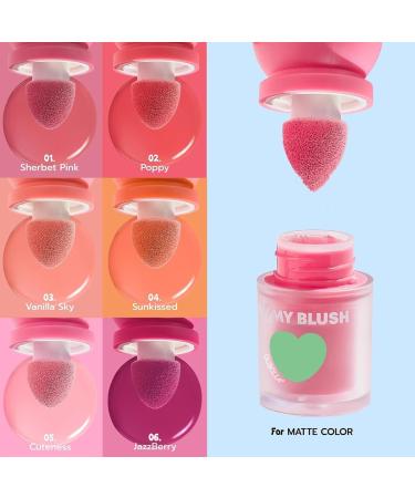 Cute Peach Liquid Blush Stick for Eyes Lips and Cheeks Matte Blush for Lip + Cheek Makeup Long Lasting and Lipstick Pen - Buy Online on GoSupps.com
