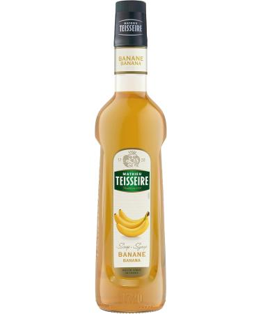 Mathieu Teisseire Banana Syrup for Drinks Cocktails Mocktails Smoothies Coffee Chocolates Milkshakes Desserts 70cl Bottle - Buy Online on GoSupps.com