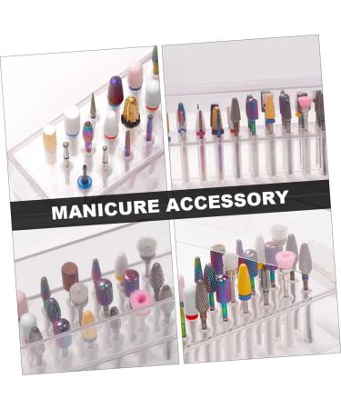 POPETPOP Nail Art Storage Box Nail Drills for Acrylic Nails Professional Drill Bits for Nails Hex Socket Organizer Nail Art Salon Goods Hex Magnetic Holder Nail Manicure Tool Abs - Buy Online on GoSupps.com