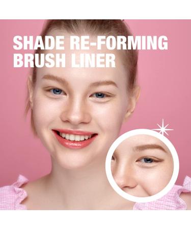 COLORGRAM 20% Brown Re-Forming Brush Liner - Long Lasting Soft Eyeliner | Matte Finish, Smudgeproof Liquid Liner for Winged & Cat Eye Makeup - Buy Online on GoSupps.com