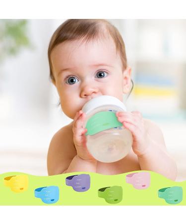 12 Pcs Baby Bottle Labels for Daycare - Reusable Silicone Name Bands with Marker Pens | Waterproof Day Care Essentials in Dog Design - 6 Colors - Buy Online on GoSupps.com
