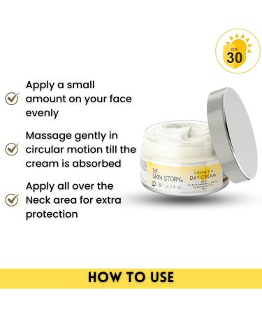 Day Cream with SPF 30 | Lightweight Non-Greasy Sunscreen for Dull Skin | UVA/UVB Protection - Nourish & Protect | 40g - Buy Online on GoSupps.com