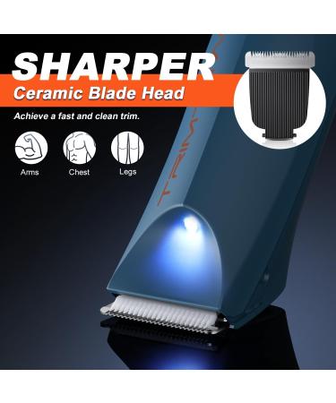 Body Hair Trimmer for Men - 2-in-1 Electric Razor & Groomer with Storage Bag | Perfect Gift for Him & Husband - Buy Online on GoSupps.com