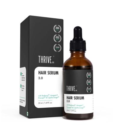 Thrive'Co Hair Growth Serum | with Redensyl Anagain Procapil & Capilia Longa For Hair Fall Control | For Men & Women | 50ml Brown