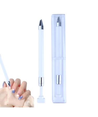 Kuxiptin Rhinestone Dotting Manicure Nail Manicure Art Drill Rhinestone Dotting Pencil Manicure Art for Nails Lightweight Portable Nail Tool for Home Travel White