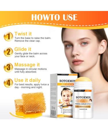 AOOWU Bee Venom Facial Serum Stick Bee Venom Firming Serum Stick Advanced Firming & Wrinkle Reducing Cream for Body Lift Firms Skin and Plumps - Buy Online on GoSupps.com