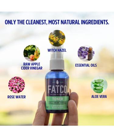 FATCO Organic Witch Hazel Toner - pH Balancing Face Toner with Lavender & Rosemary | 2 fl oz - USA & International Shipping - Buy Online on GoSupps.com