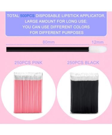 Buy KINGMAS 500 Pack Lip Wands - Disposable Lip Brushes & Applicators for Makeup | International Shipping Available - Buy Online on GoSupps.com