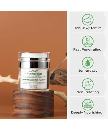 GO MAY Peptide Moisturizer PM01 | Anti-Aging Daily Cream | Hydrating Moisturizer - 1.7 FL.OZ - Shop Internationally - Buy Online on GoSupps.com