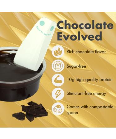 Chocolate Energy Pods Snack Fudge & Compact Meal Replacement Cup Sugar-Free Gluten-Free Keto Vegetarian 10g Whey Protein Made with Gourmet Cacao (Pack of 8) - Buy Online on GoSupps.com