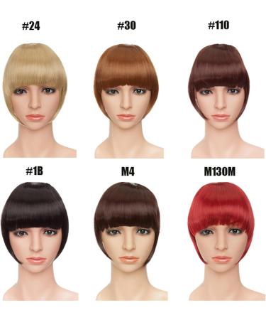 Bangs Hair Clip Fake Bangs Synthetic Blunt Bang Clip in Hair Extension Women Blunts Fringe Hair Black Brown Bangs 2 Clips Bangs Clip in Hair(Color:Light brown) 8inch Light brown - Buy Online on GoSupps.com