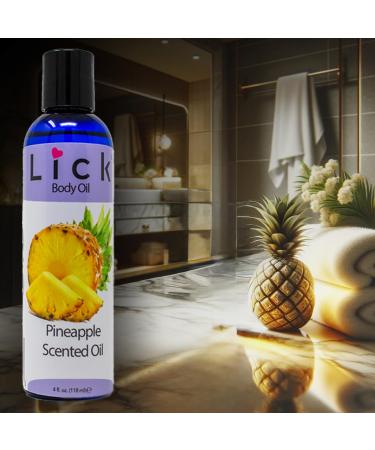 LICK Pineapple Scented Body Oil | Moisturizing & Hydrating Aromatic Oil for Glowing Skin - Shop Internationally - Buy Online on GoSupps.com
