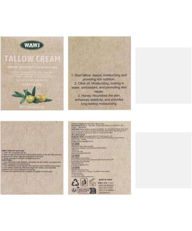 WAWJ Beef Tallow Skincare Organic Beef Tallow Cream Tallow Balm Pure Grass-Based Beef Tallow Cream Organic Beef Tallow for Face and Body Moisturizing Smooth Skin - Buy Online on GoSupps.com