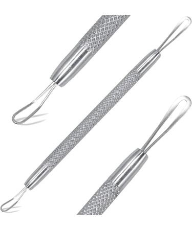 Stainless Steel Pimple Remover Blackhead Blemish Comedone Acne Extractor Tool Popper Spot Komedon Double Side Soft Touch and No-Slip Skincare for Whitehead Removal - Buy Online on GoSupps.com