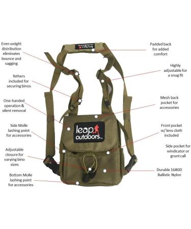 Leap Outdoors Binocular Harness Chest Pack - Hands-Free Convenience for Outdoor Enthusiasts - Buy Online on GoSupps.com