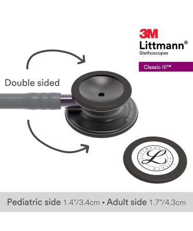 3M Littmann Classic III Stethoscope - Smoke Chestpiece, Gray Tube, Violet Stem, 27 inch - Buy Online on GoSupps.com