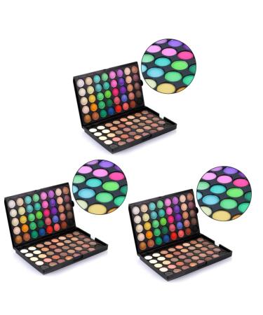 NOLITOY 3pcs 80 Long Lasting Eyeshadow Smokey Eyeshadow Pallette Eye Makeup Pearly Eyeshadow Pigmented Eyeshadow Makeup Palette Eyeshadow Pallet Mini Eye Shadow Eyeshadow Palette 1 Count (Pack of 1) Assorted Colorx3pcs