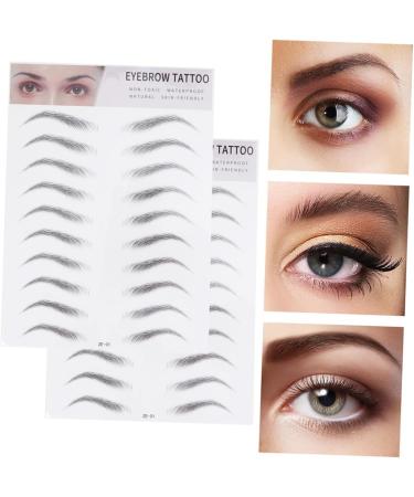 DOITOOL 6 Pcs 3d Eyebrow Stickers 3d Imitation Eyebrow Natural Artificial Eyebrow Women's Cosmetic Template ze001x3pcs Blackx3pcs - Buy Online on GoSupps.com