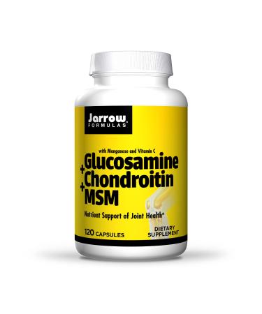 Jarrow Formulas Glucosamine + Chondroitin + MSM 120 Capsules