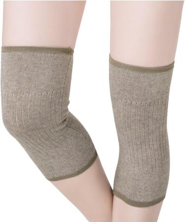 Buy Cashmere Knee Braces for Men & Women | Warm Thermal Wool Knee Supports for Cycling Skiing & Running | 1 Pair - Buy Online on GoSupps.com