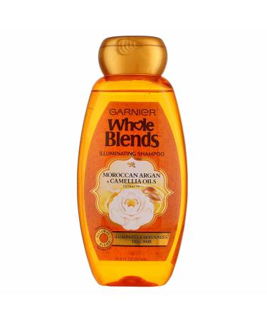 Garnier Whole Blends Illuminating Shampoo with Moroccan Argan & Camellia Oils - 12.5 fl oz - Buy Online on GoSupps.com