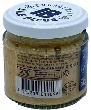 Lot 12x MSC Pacific pink salmon rillettes with lemon & tarragon - 100g jar - Buy Online on GoSupps.com