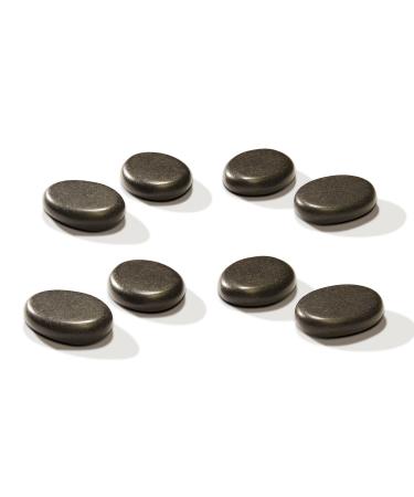 Master Massage Basalt Stone Toe for Hot Stone Massage Set of 8 (3.8cm x 2.5cm X0.8cm)