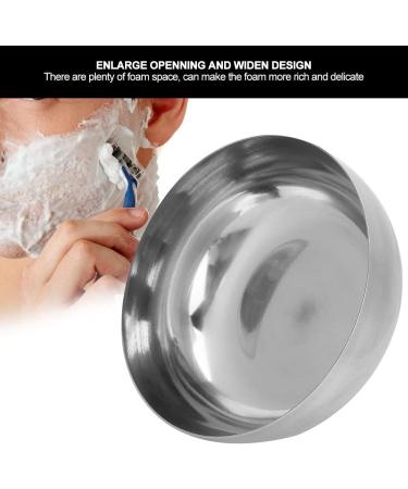 Stainless Steel Shaving Bowl with Lid for Men's Beard Care | Shaving Foam Mug | Soap Dish for Men - Buy Online on GoSupps.com