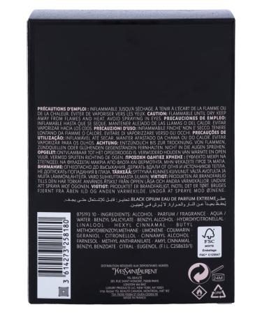 YVES SAINT LAURENT Opium Black Extreme for Women - 3 oz EDP Spray Floral Vanilla 3 Fl Oz (Pack of 1) - Buy Online on GoSupps.com