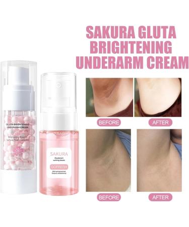 akura Gluta Brightening Booster Cream Sakura Gluta Brightening Underarm Cream Brightening Booster Sakura Pearl Capsules Sakura Gluta 50x Pearl Capsules Underarm Cream Armpit Skin Care (F) - Buy Online on GoSupps.com