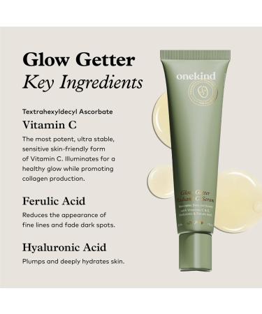 Onekind Radiant C Face Serum - Anti-Aging Treatment with Hyaluronic Acid & Vitamin E for Dark Spots Even Skin Tone & Fine Lines | Buy Internationally - Buy Online on GoSupps.com