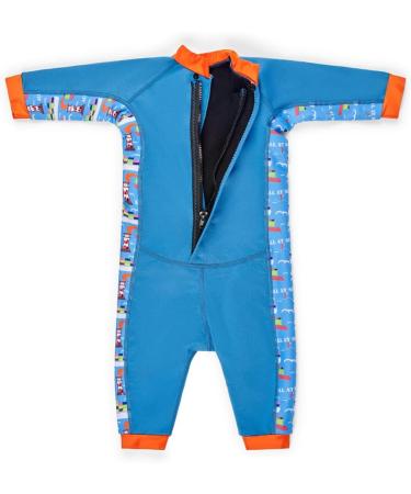 Swimbest Warmsuit - Fleece Lined Baby Swimming Costume | 50+ UV Protection | All at Sea 12-24 Months - Buy Online on GoSupps.com