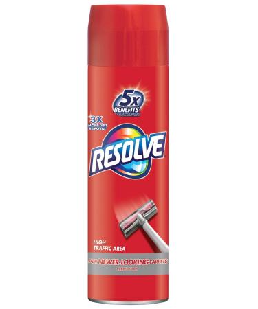 Resolve High Traffic Carpet Foam, 22 oz Can, Cleans Freshens Softens & Removes Stains (Pack of 4) 1.37 Pound (Pack of 4)