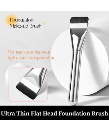 One-linne Foundation Brush - Super Thin Liquid Foundation Brush | Flat Head Foundation Beauty Brush | Makeup Flat Top Brush | Traceless Makeup Foundation Brush For Liquid Contour Cream Concealer Full - Buy Online on GoSupps.com