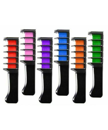Hair Chalk GLAMZA Hair Chalk for Kids x6 Vibrant Hair Chalks for Girls Women & Children