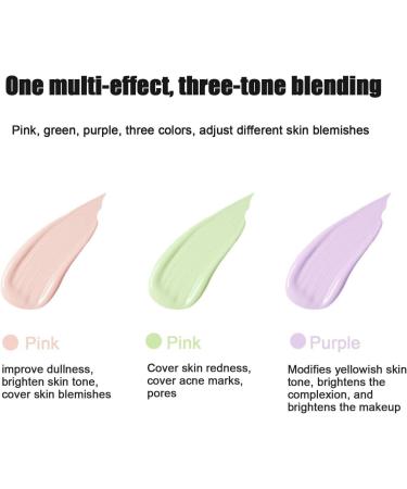 Tricolor Primer Tricolor Contour Insulation Cream 40 g Waterproof Primer Concealer Tint Primer concealing imperfections to neutralize dark circles and veins Cyhamse - Buy Online on GoSupps.com