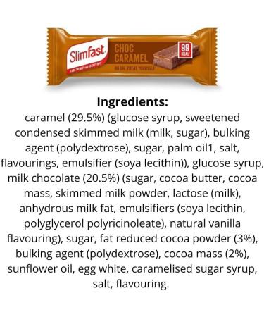 SHS SALES MARKETING LTD SlimFast Chocolate Caramel Snack Bars 156g - Buy Online on GoSupps.com