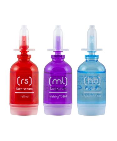 Skincyclopedia 1% Retinol Serum 10% Matrixyl 3000 Serum and 10% Hyaluronic Acid Serum for Face Set - Resurfacing Anti Wrinkle and Hydrating Face Serum Skincare Set for Dry and Aging Skin 3x15ml