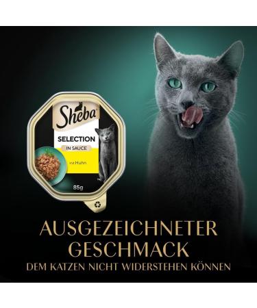 Buy Sheba Selection in Sauce - Chicken Cat Food for Adult Cats - 22 x 85g - International Shipping Available - Buy Online on GoSupps.com
