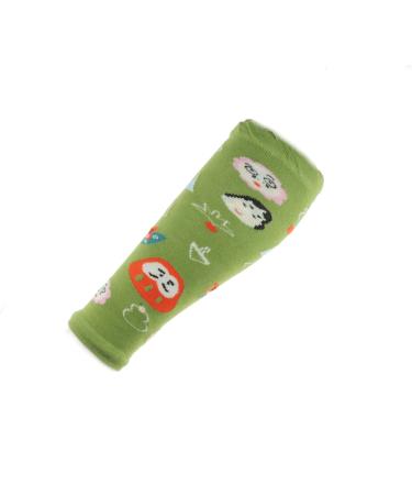 Glamour Girlz Cute Animal Kids Children Babies Toddlers Boys Girls Warm Winter Dance 80s Fancy Dress Halloween Costume Leg Warmers 6 9 Months to 1 2 3 4 5 6 Years Green Clouds