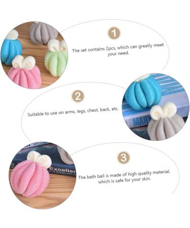 Beavorty 4 Pcs Bath Ball & Shower Brush Set | Bubble Making Bath Accessories & Tools for Ultimate Relaxation - Buy Online on GoSupps.com