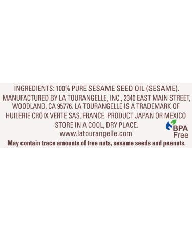 La Tourangelle Toasted Sesame Oil - 8.45 fl oz - Perfect for Cooking, Stir-Fry, Noodles & Marinades - Buy Online on GoSupps.com