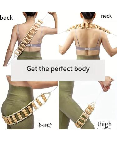 Tumuued Rope Back Massager - 47.2 Adjustable Massage Roller for Back Neck Legs & Waist - Perfect for Relaxation & Pain Relief - Buy Online on GoSupps.com