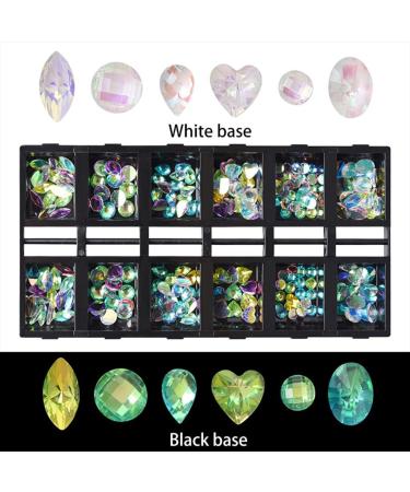 12 Grids For Nail Art Decorations Multi Shapes For Nails Ornaments Manicure Decor DIY Crafts Accessories Nail Art Decoration 3d - Buy Online on GoSupps.com