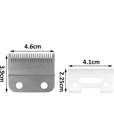 Airera 2-Hole Stagger Tooth Replacement Blades Set #2161 - Carbon Steel & Ceramic Blades for Cordless Magic Clip - 5-Star Quality (Silver) - Buy Online on GoSupps.com