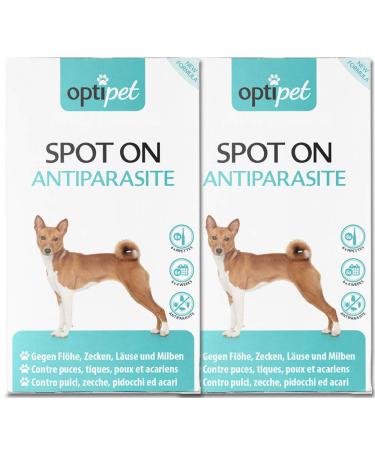 Optipet Spot On 12x1ml pipettes for dogs highly effective up to 48 weeks against mites fleas ticks lice