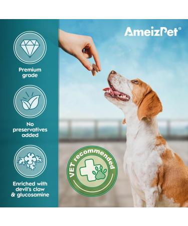 AmeizPet Dog Food Dog Biscuits Hip and Joint Supplements for Dogs Joint Chew Treats 75 g (2.6 oz) - Buy Online on GoSupps.com