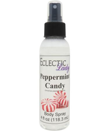 Peppermint Candy Body Spray 4 ounces Body Mist for Women with Clean Light & Gentle Fragrance Long Lasting Perfume with Comforting Scent for Men & Women Cologne with Soft Subtle Aroma For Daily 4 Fluid Ounces